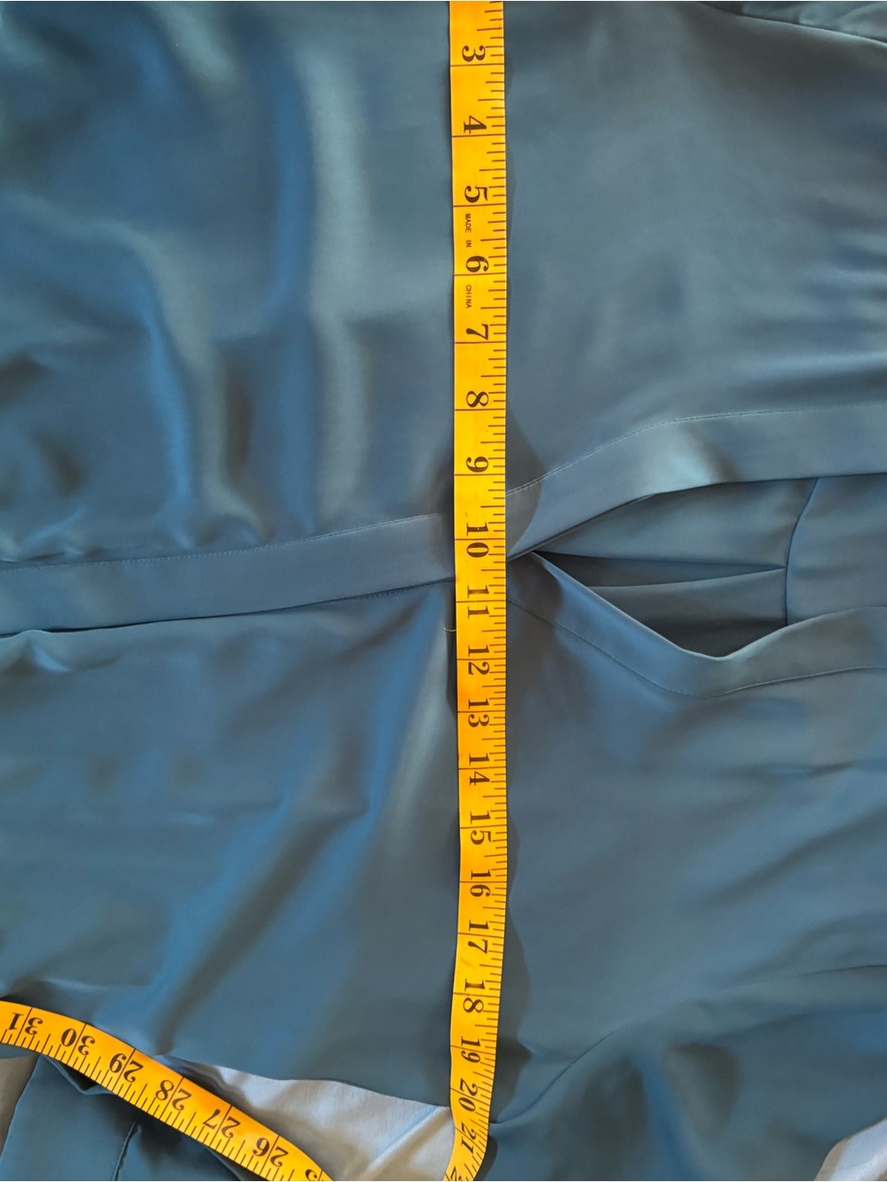Vince Teal Long-Sleeve Drawstring Maxi Dress with Side Slits - Picture 8 of 11